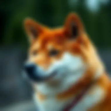 Visual representation of Shiba Inu cryptocurrency logo