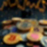 A diverse range of cryptocurrency coins showcasing digital wealth