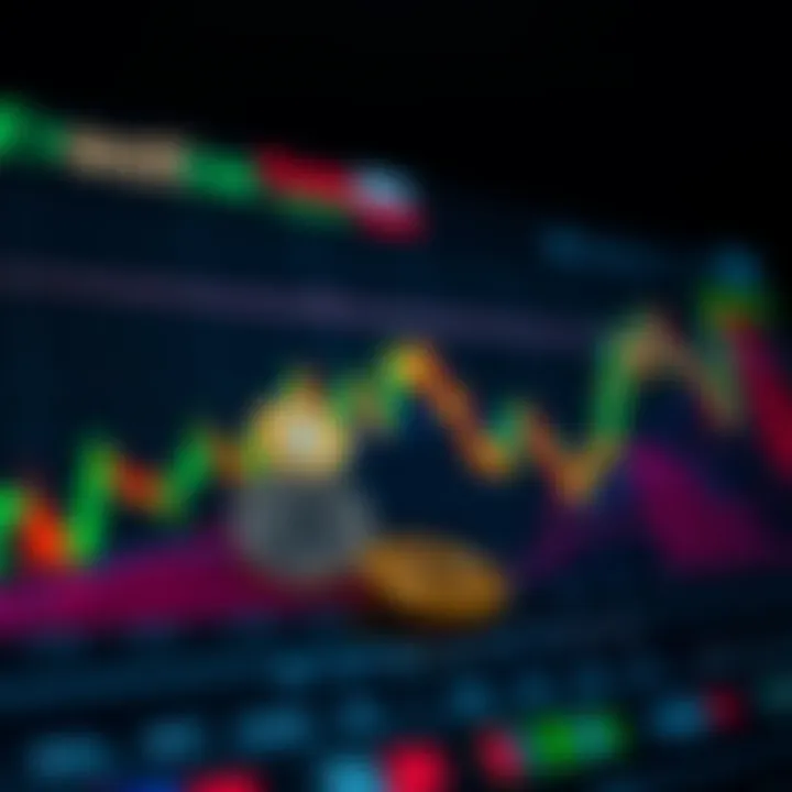Analyzing Cryptocurrency Market Trends An analytical chart depicting cryptocurrency market trends