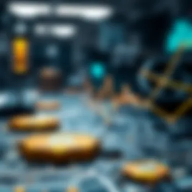 Blockchain Technology Overview A close-up of blockchain technology at work.