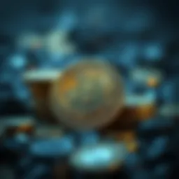 Conceptual representation of interest-earning in cryptocurrency