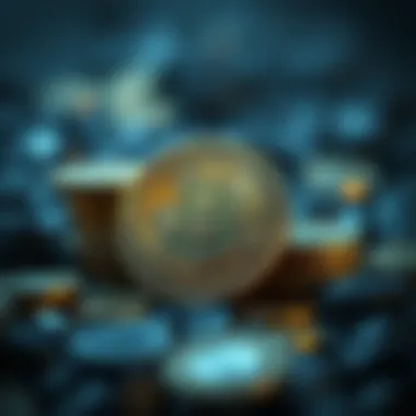 Conceptual representation of interest-earning in cryptocurrency