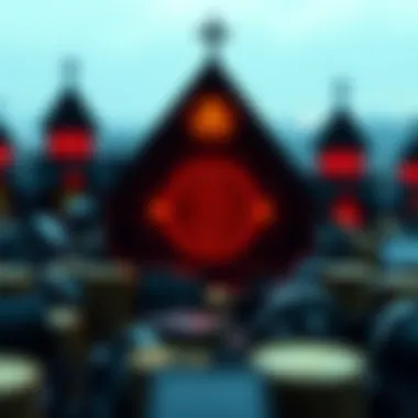 Illustration showcasing risk factors in crypto investments