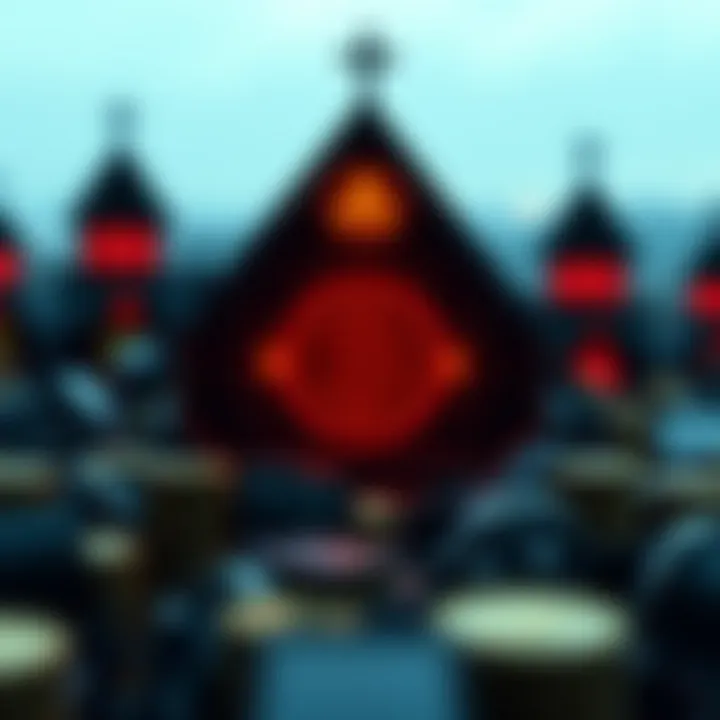 Illustration showcasing risk factors in crypto investments