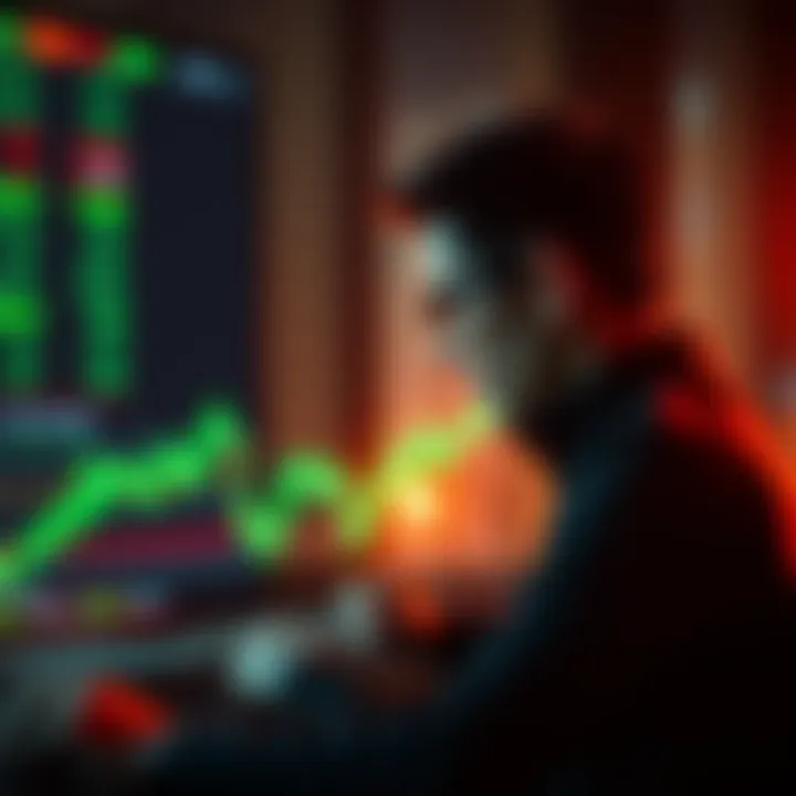 Investor Psychology in Cryptocurrency Trading Illustration of investor psychology related to cryptocurrency trading