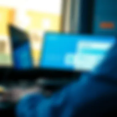 Navigating the Coinbase Interface A user navigating through the Coinbase interface seamlessly