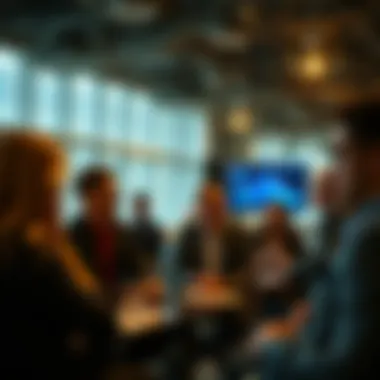 Building Relationships with Venture Capitalists A network of venture capitalists discussing opportunities
