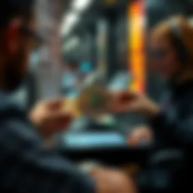 Digital currency exchange happening on a P2P platform