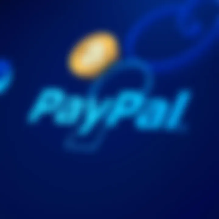 PayPal logo with cryptocurrency symbols