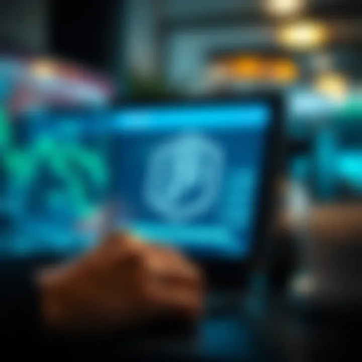 Illustration of secure online transactions