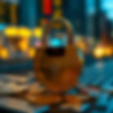 A secure lock symbolizing cryptocurrency security measures