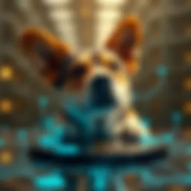 Illustration depicting technology behind Petcoin blockchain