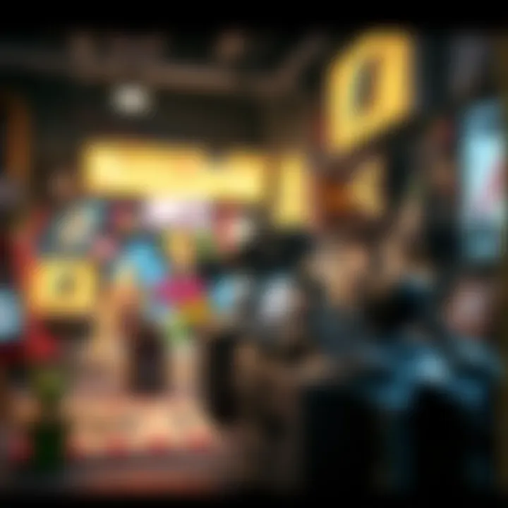 Visual representation of the intersection between art and technology