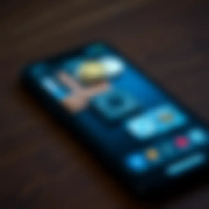 A variety of digital wallets displayed on a smartphone screen