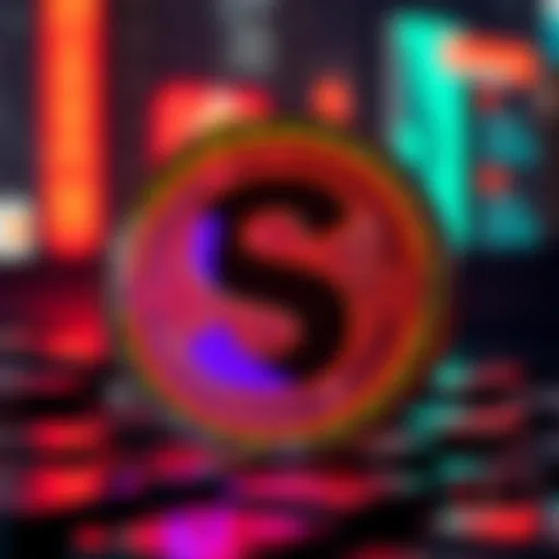 Symbol of Shiba Cryptocurrency adorned with vibrant colors