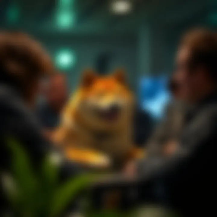 Engaging Conversations: The Pulse of ShibArmy Community members engaging in a digital discussion about Shiba Inu