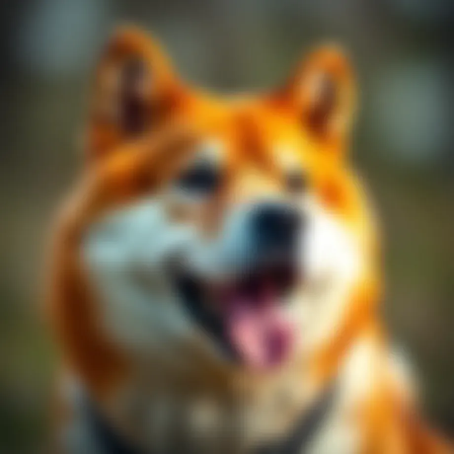 A Shiba Inu dog symbolizing the crypto community