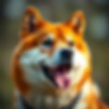 The Shiba Inu Symbol: Heart of the Community A Shiba Inu dog symbolizing the crypto community