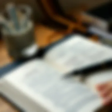 Journaling for Emotional Insight A journal open with reflections on personal growth and emotional intelligence