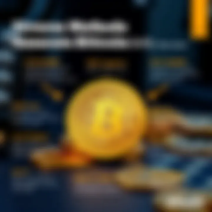 Infographic illustrating various earning methods in Bitcoin