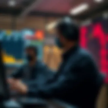 Visual representation of the trading facilitation process by sub brokers