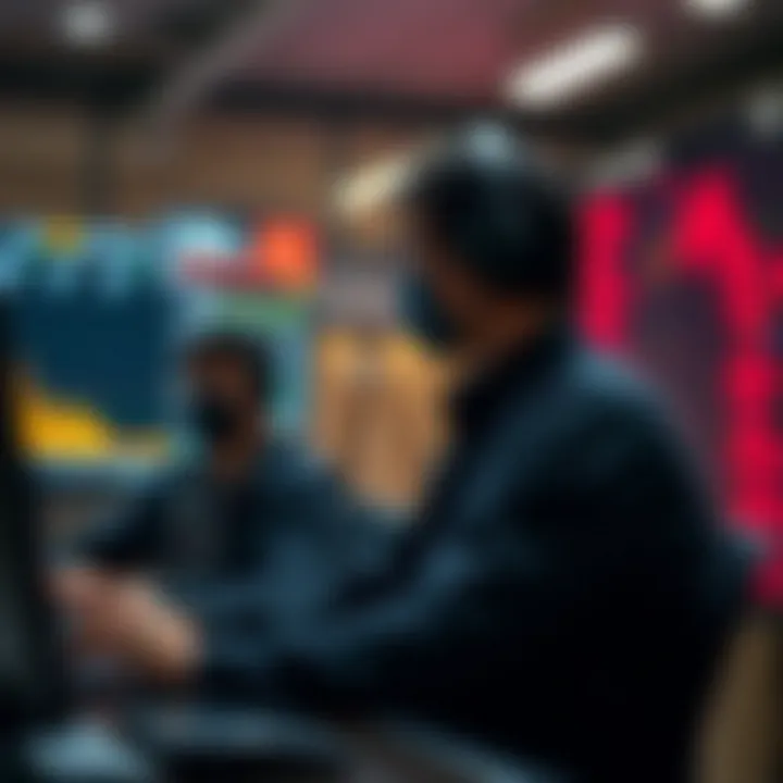 Visual representation of the trading facilitation process by sub brokers