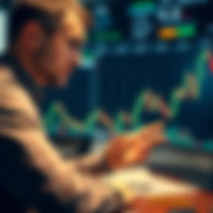 Analyzing Candlestick Charts for Better Decision Making Trader analyzing candlestick chart for decision making