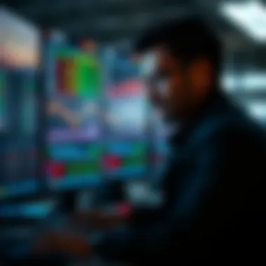 Informed Decision-Making with Futures Screeners Trader analyzing data on futures screener for informed decision-making