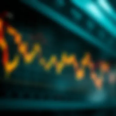 Graph depicting a bearish market trend