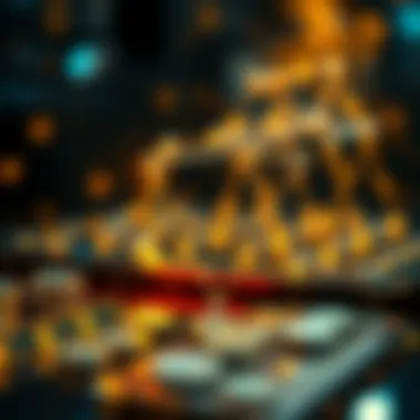 Visual representation of blockchain structure