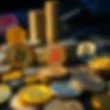 Illustration of various cryptocurrency types categorized distinctly