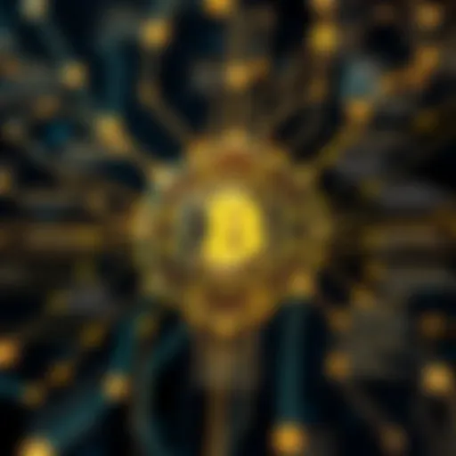 A detailed diagram illustrating blockchain technology