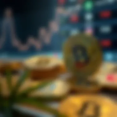 Investment Strategies in Cryptocurrency A conceptual illustration of investment strategies in cryptocurrency