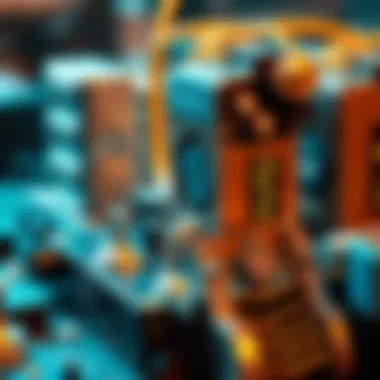 A detailed diagram of helium miner components