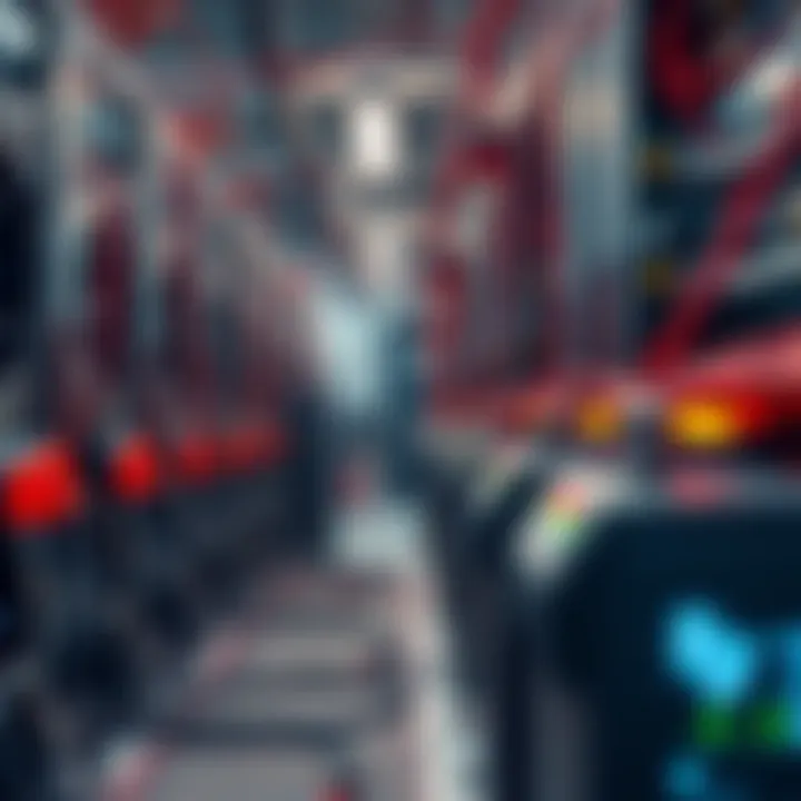 An intricate network of helium mining rigs connected to the blockchain.