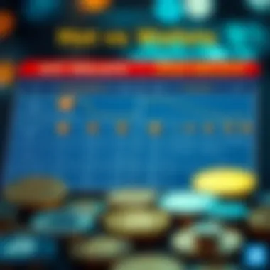 Hot vs Cold Wallets Comparison chart of hot wallets and cold wallets