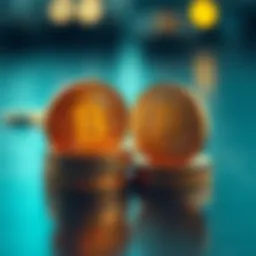 Visual representation of mean coins in cryptocurrency