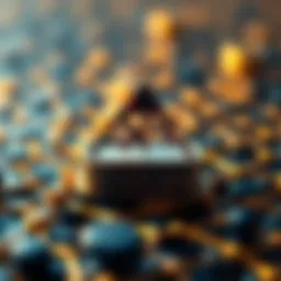 Conceptual representation of NFTs on a blockchain