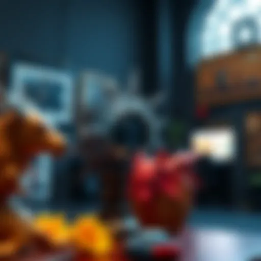 Digital artwork representing NFTs in the art world