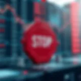 Illustration of stop order mechanics in trading