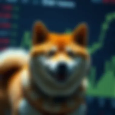 Market performance chart of SHIB tokens