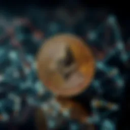 Symbolic representation of Ethereum's blockchain technology