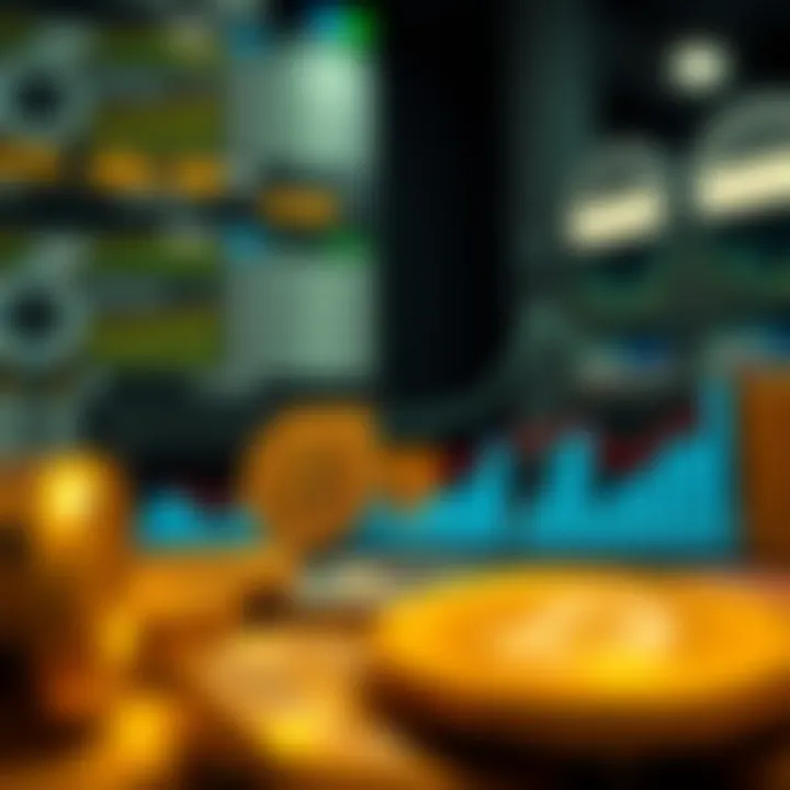 Comparison of market capitalization across various cryptocurrencies