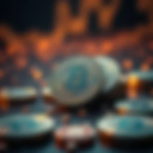 Visual representation of digital tokens in a blockchain environment