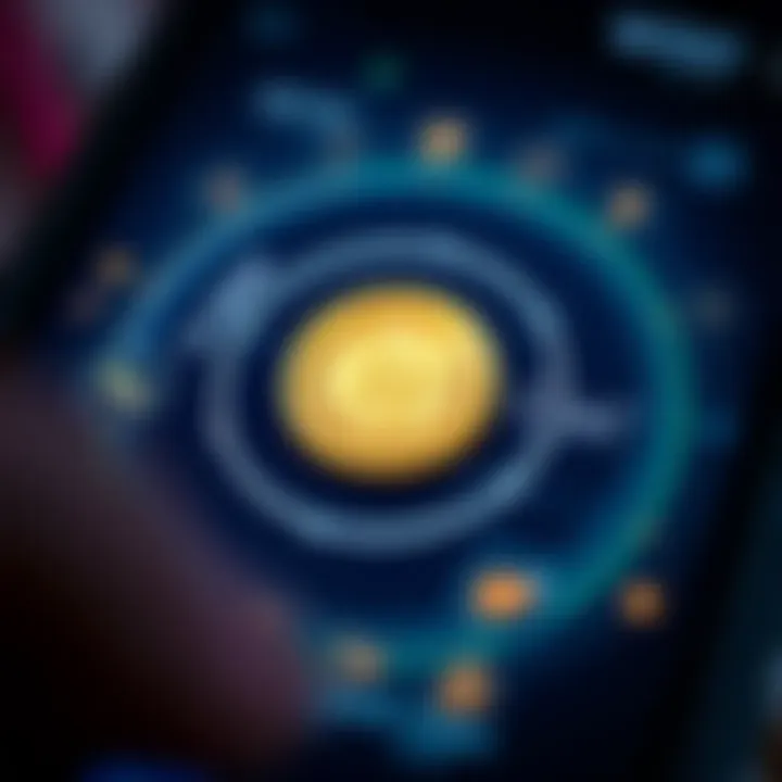 World Coin App User Interface User interface of World Coin app showcasing its functionalities